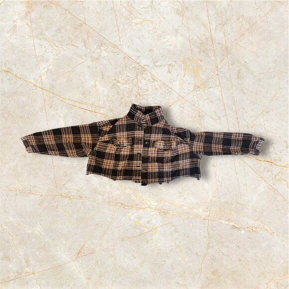 Cato Cropped Plaid Button-Up Jacket - Plus Size 18/20W - Picture 3 of 7